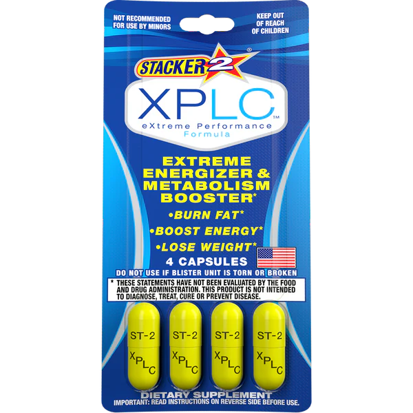 Stacker2 | XPLC capsulas energéticas cafeína 150 mg/pza | 4 pieza