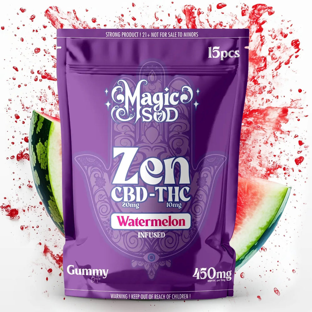 Magic Sod | Gomitas CBD 20 mg/pza + Delta 9 THC 10 mg/pza | 15 piezas