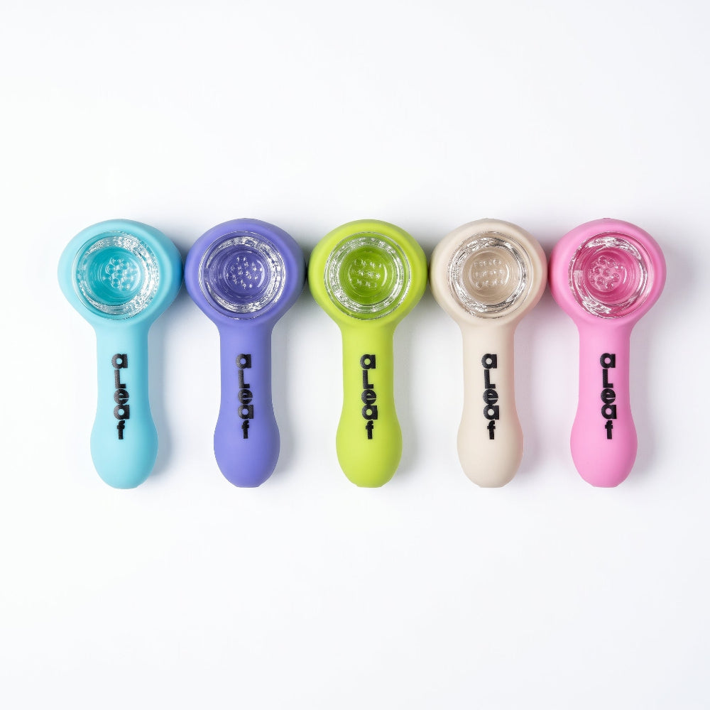 aLeaf | Pipa Spoon con vidrio (Color Aleatorio) | 1 pieza