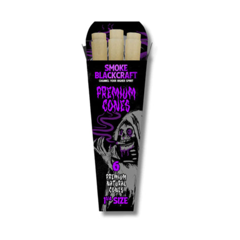 BlackCraft | 6 Conos Pre Rolados 1 1/4 (Ultra-Delgados) | 1 pieza