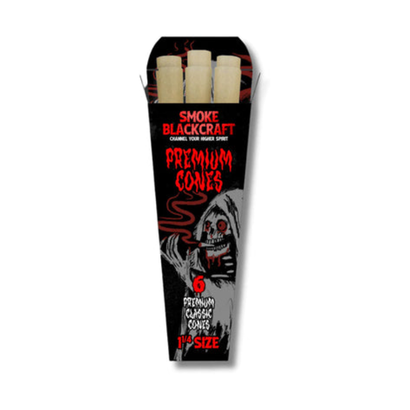 BlackCraft | 6 Conos Pre Rolados 1 1/4 (Ultra-Delgados) | 1 pieza
