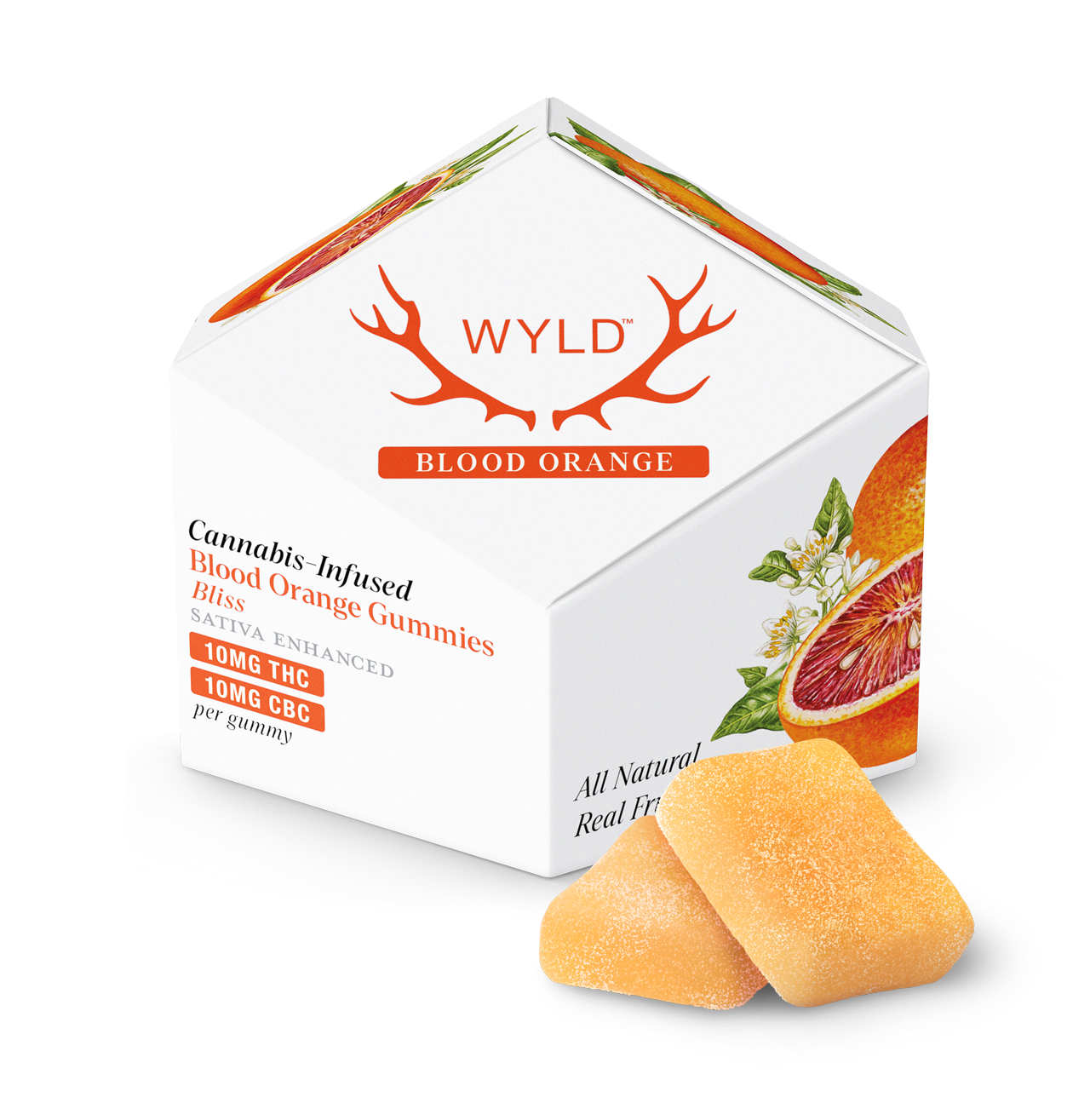 WYLD | Gomitas Delta 9 THC 10 mg/pza + CBD 10 mg/pza | 10 piezas