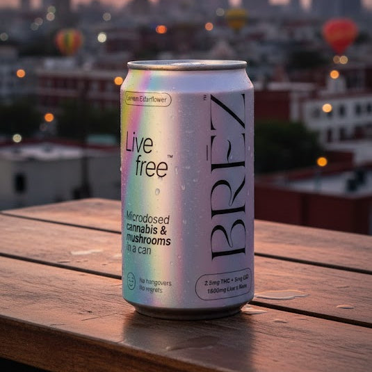 Brez | Bebida OG Micro Lemon Elderflower  | THC 2.5 mg/pza + CBD 5 mg/pza + Melena de león | 222 ml | 1 pieza