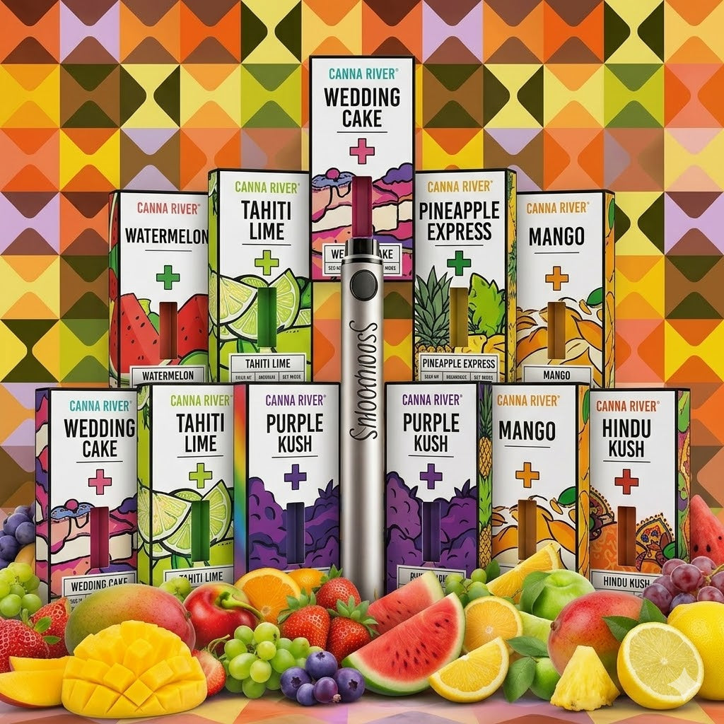 Six Seven Stasher Pack | 2 Cartuchos Canna River + Bateria Brass Knuckles para Cartucho de Wax 510