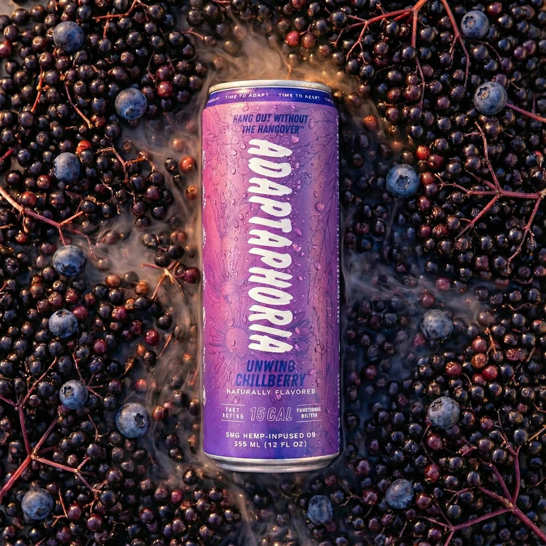 Adaptaphoria | Soda Funcional  D9 THC 5mg/pza + Adaptógenos  | 355 ml | 1 pieza