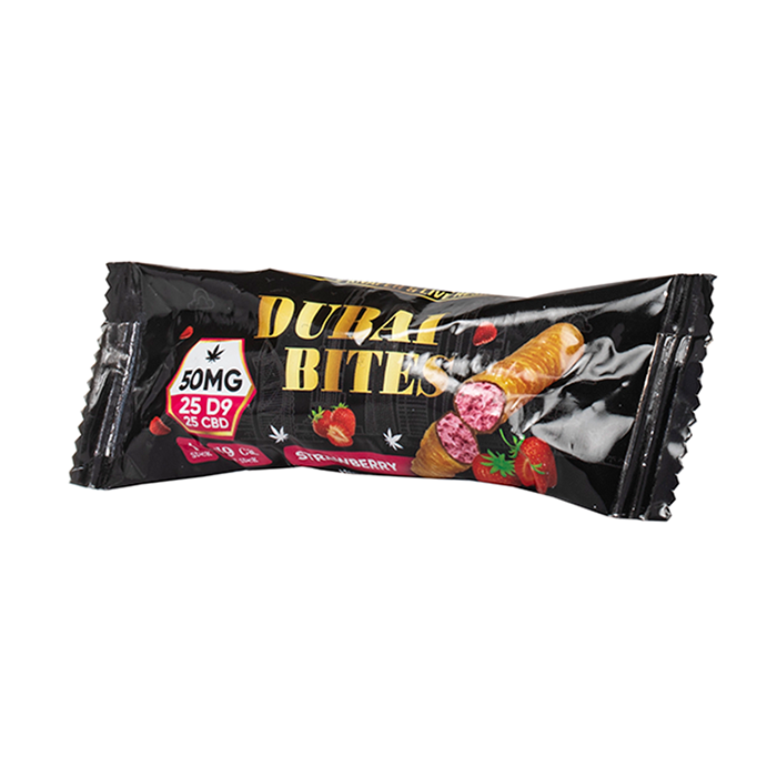 Crispy Blunts | Dubai Bites Galletas Delta 9 THC 25 mg/pza + CBD 25 mg/pza | 1 pieza