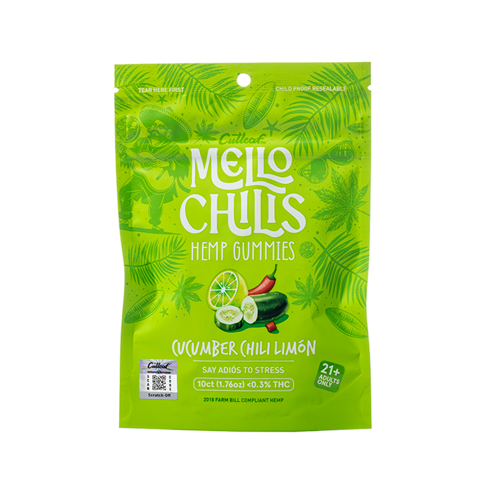Cutleaf | Gomitas Mello Chilis H4CBD 20 mg/pza + Delta 9 THC 5 mg/pza | 10 piezas