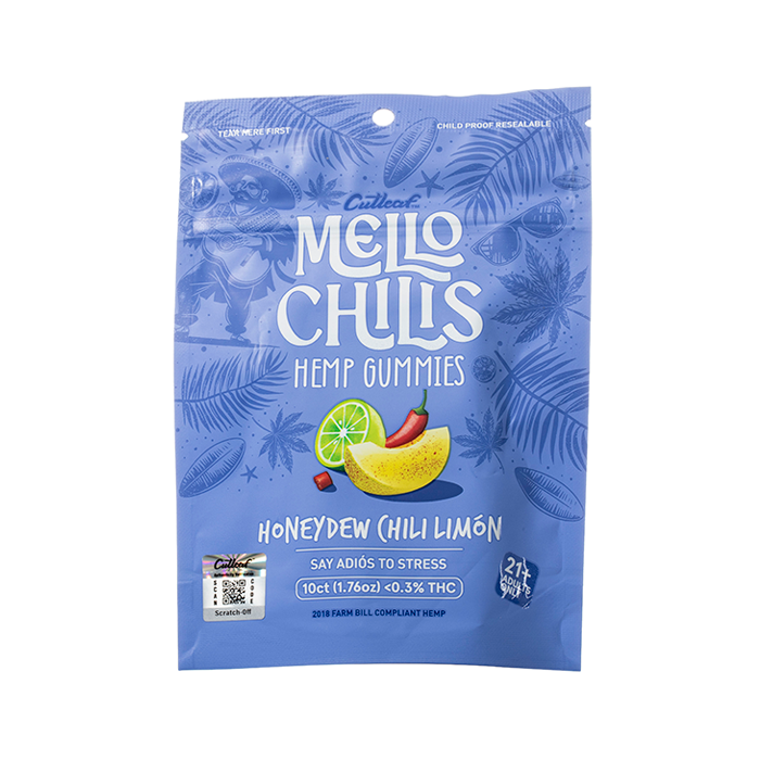 Cutleaf | Gomitas Mello Chilis H4CBD 20 mg/pza + Delta 9 THC 5 mg/pza | 10 piezas