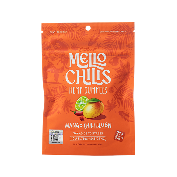 Cutleaf | Gomitas Mello Chilis H4CBD 20 mg/pza + Delta 9 THC 5 mg/pza | 10 piezas