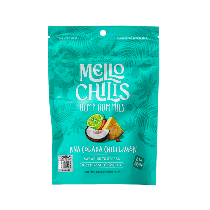 Cutleaf | Gomitas Mello Chilis H4CBD 20 mg/pza + Delta 9 THC 5 mg/pza | 10 piezas