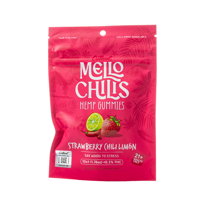 Cutleaf | Gomitas Mello Chilis H4CBD 20 mg/pza + Delta 9 THC 5 mg/pza | 10 piezas
