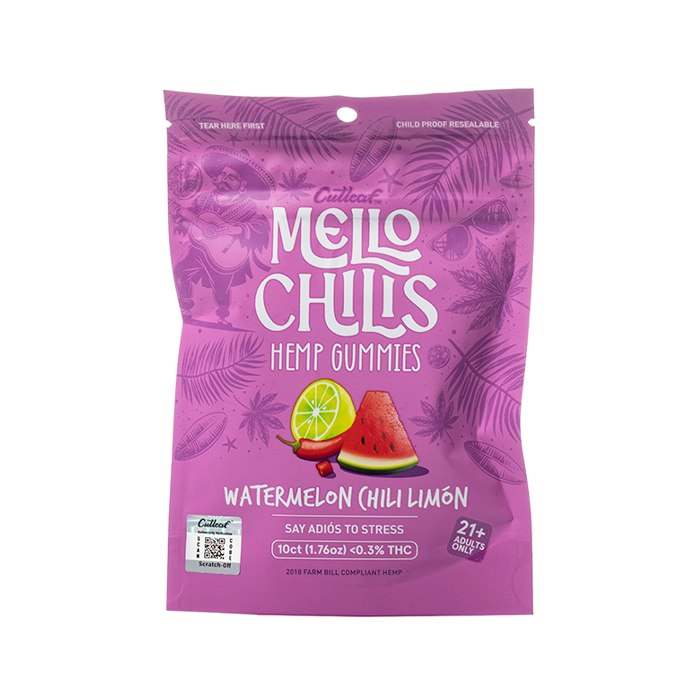 Cutleaf | Gomitas Mello Chilis H4CBD 20 mg/pza + Delta 9 THC 5 mg/pza | 10 piezas