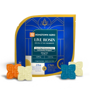 Hometown hero | Gomitas Día y Noche Live Rosin Delta 9 THC 25 mg/pza | 4 piezas