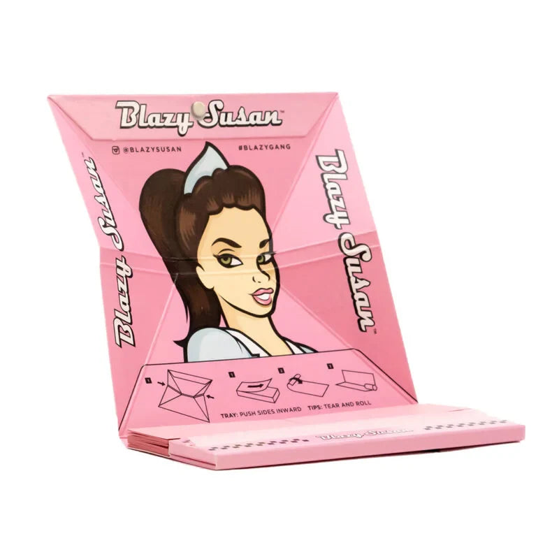 Blazy Susan | Deluxe Rolling Kit 32 Papeles 1 1/4 o King Size + Filtros + Charola Integrada | 1 pieza