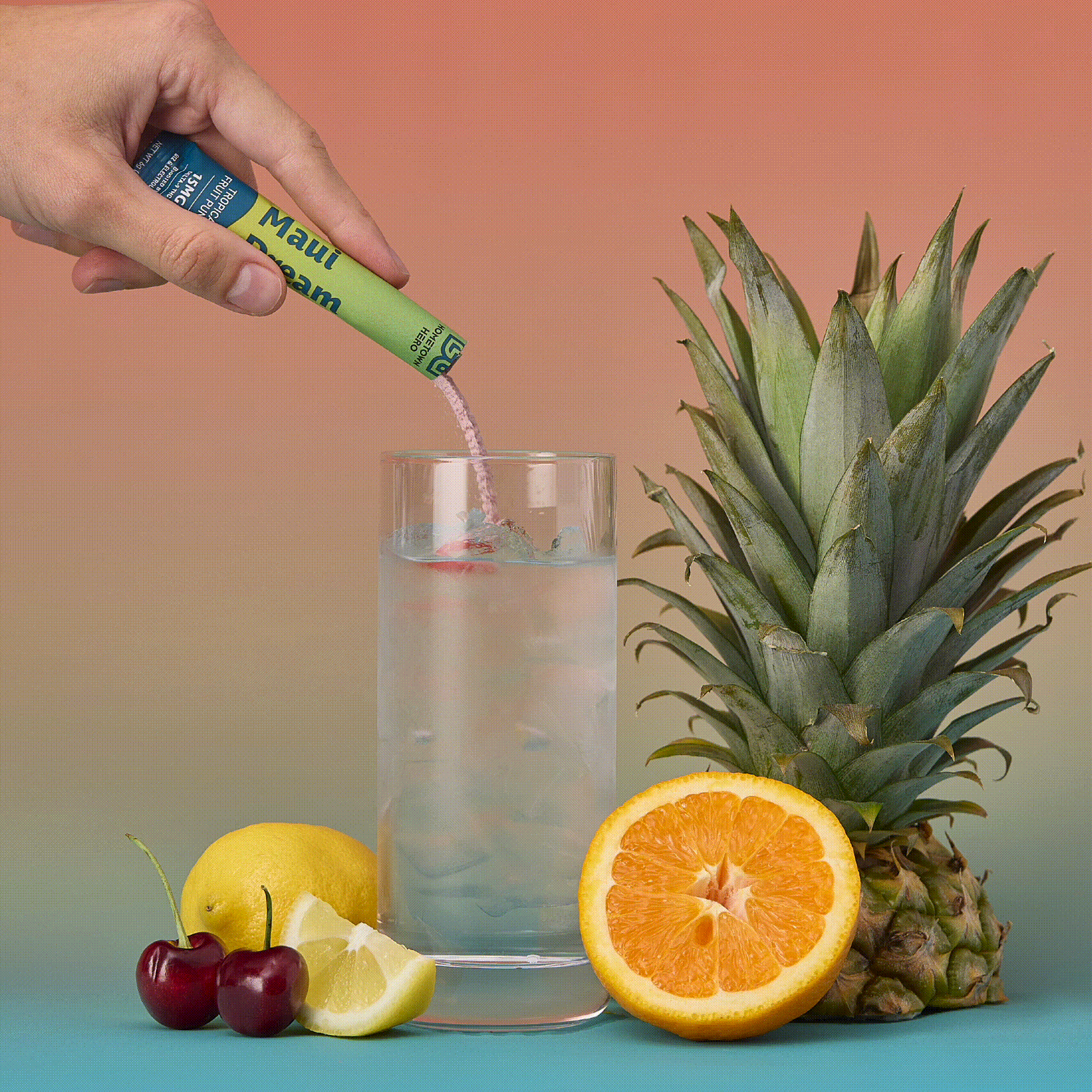 Hometown Hero | Tropical Drink Mix Delta 9 THC 15 mg/pza | 10 piezas