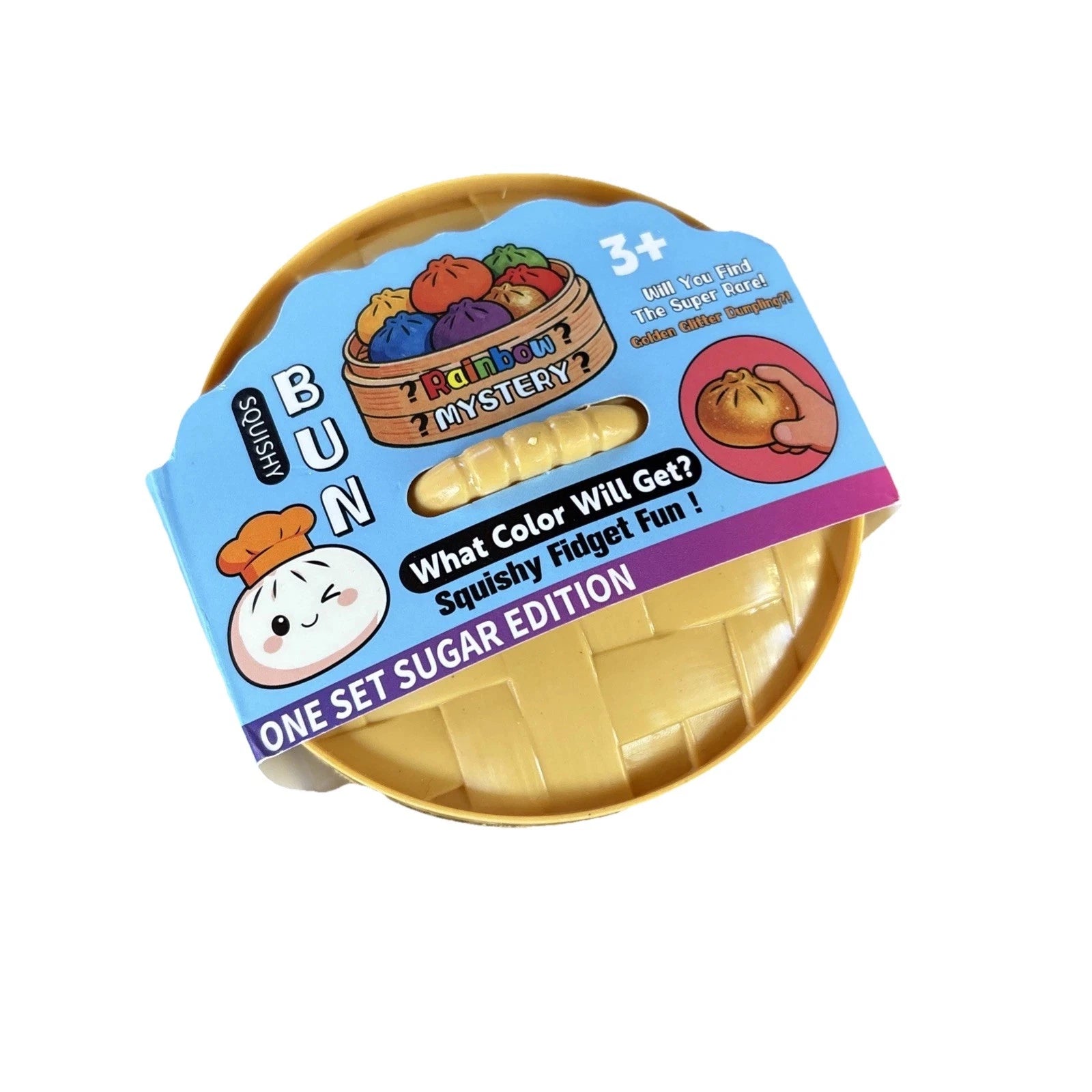 Bun | Squishy Dumpling Rainbow Mystery Sugar Edition |1 pieza