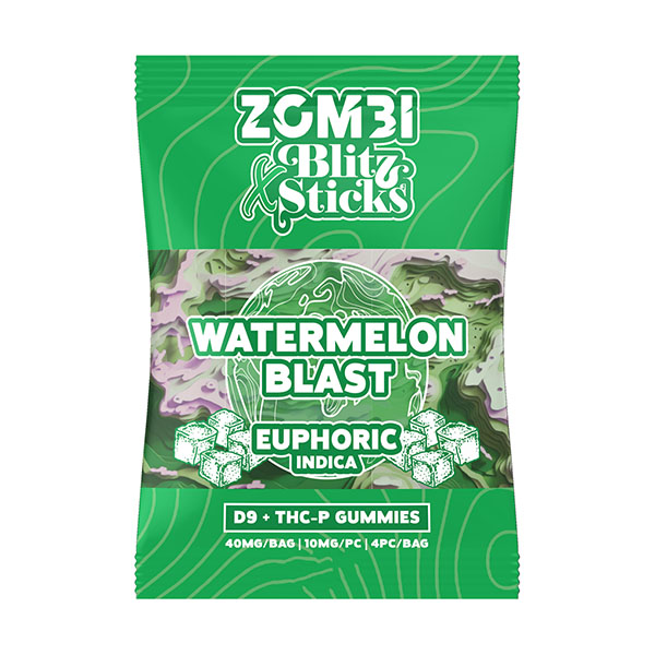 ZOMBI | Gomitas Blitz X Sticks Delta 9 THC 10 mg/pza + THC-P  2.5 mg/pza | 4 piezas