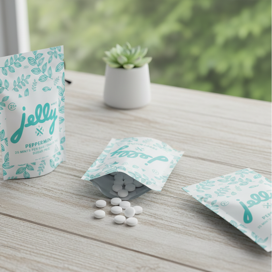 Jelly | Mentas (Peppermint) Delta 9 THC 2 mg/pza | 25 piezas