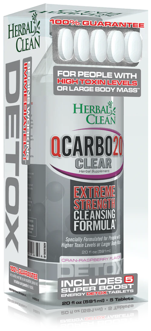 Herbal Clean | QCARBO20 Bebida de Limpieza Desintoxicante 591ml | 1 pieza