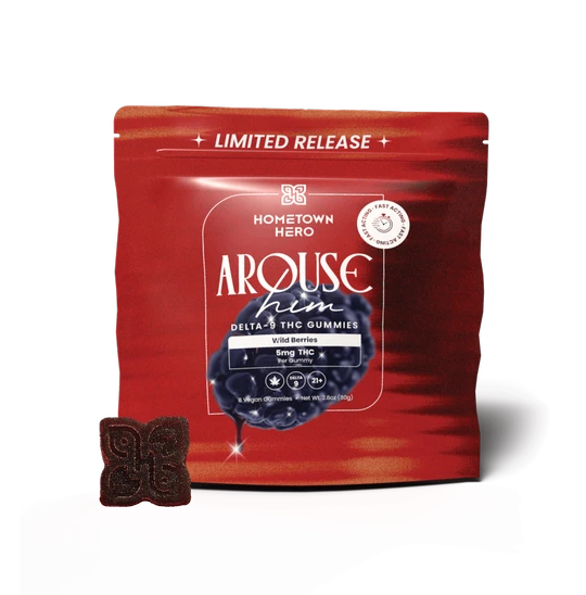 Hometown Hero | Gomitas Arouse Delta 9 THC 5 mg/pza | 8 piezas