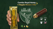 Royal Honey | Miel de Mejora Intimidad 20 g + REGALO CARTUCHO HIDDEN HILLS W.A.X 2gr + BATERIA Sorpresa