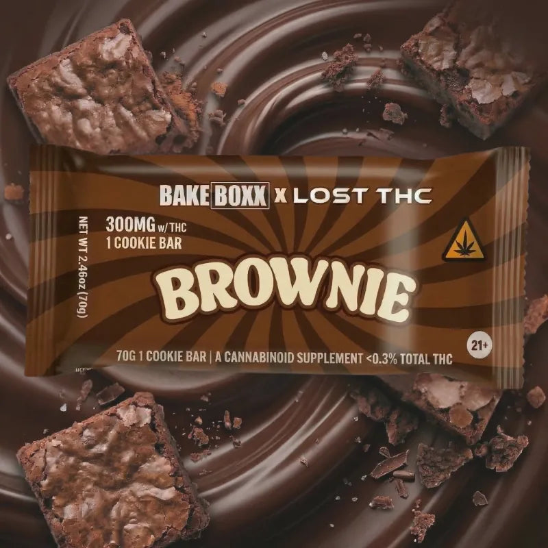 Lost THC | Brownie Delta 9THC 150 mg/pza + CBD 150 mg/pza | 1 pieza