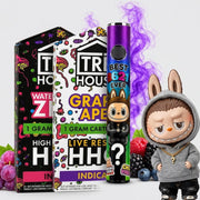 Combo Labubu | Dos Carts Tre House Cartucho de Wax Desechable HHC 1000 mg | 1 ml + Batería Labubu Smart para Cartucho de Wax 650 mAh