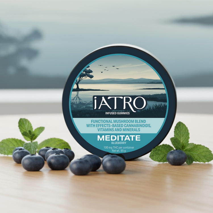 iAtro | iAtro Meditate D9 THC 10 mg/pza + CBD 25 + Functional Mushrooms| 20 piezas