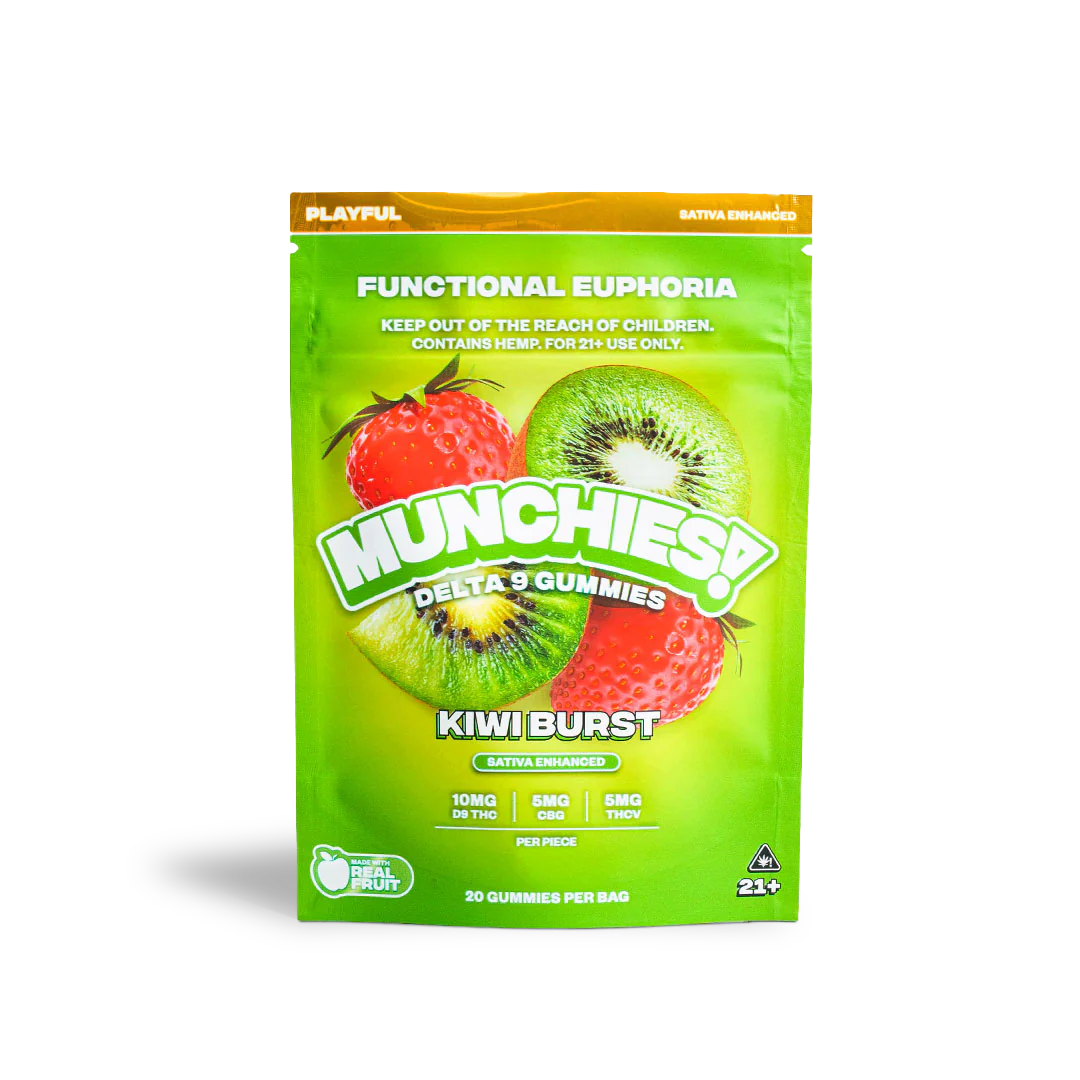 Delta Munchies | Gomitas Delta 9 THC 10 mg/pza + CBG 5 mg/pza + THCV 5 mg/pza | 20 piezas
