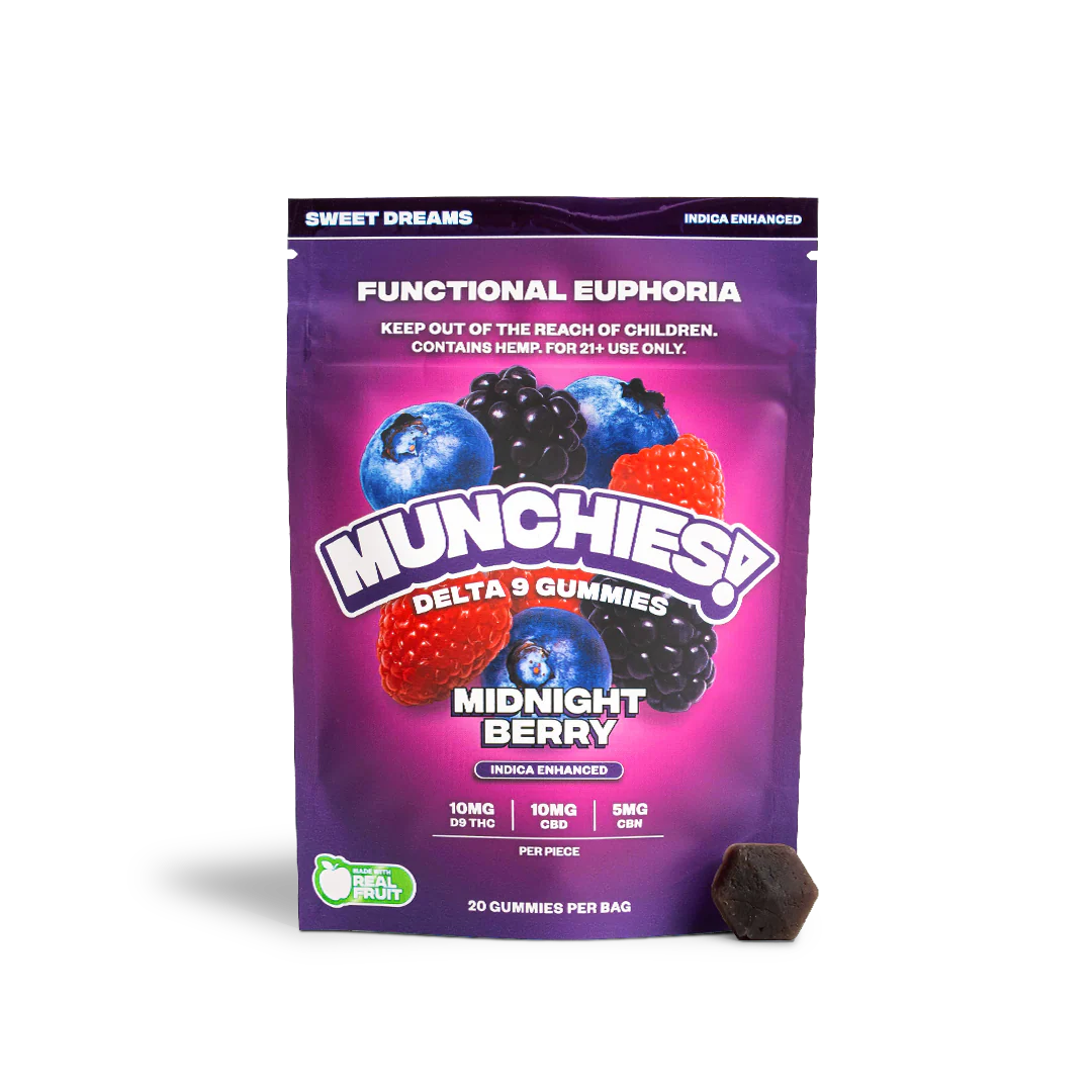 Delta Munchies | Gomitas Delta 9 THC 10 mg/pza + CBD 10 mg/pza + CBN 5 mg/pza | 20 piezas
