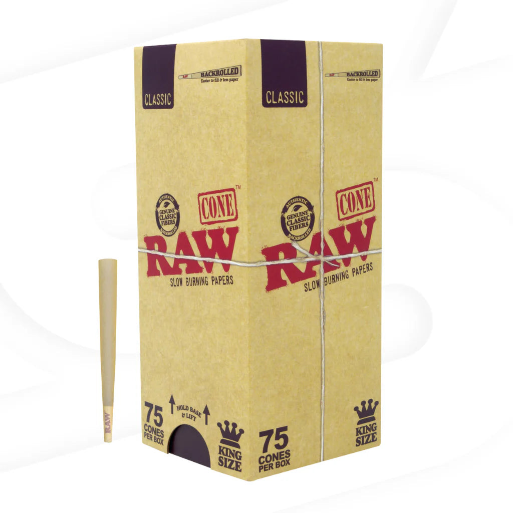 RAW | Hasta 75 Conos Pre Rolados Ethereal 1 1/4, King Size | 1 pieza