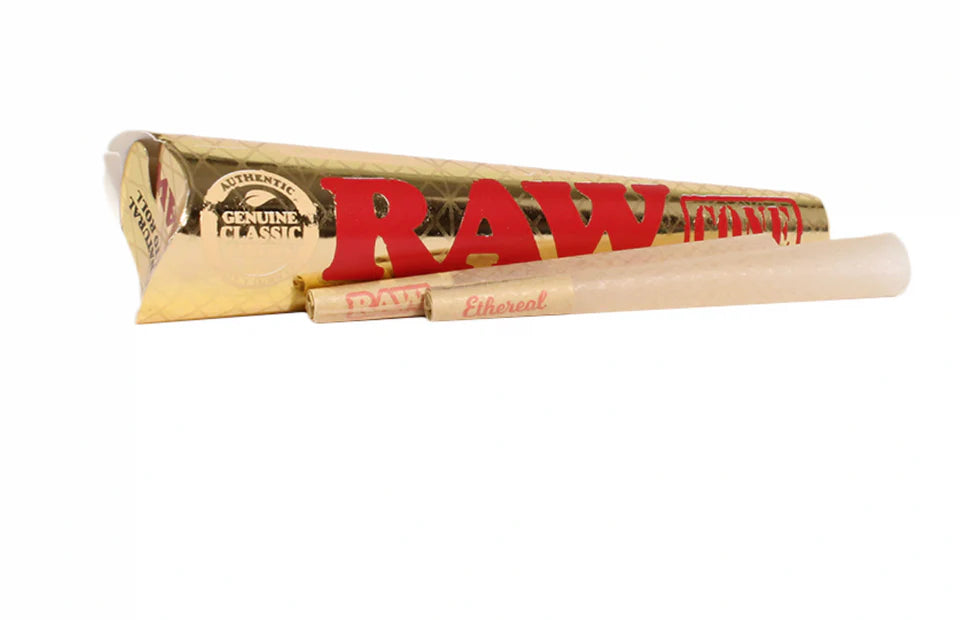 RAW | Hasta 75 Conos Pre Rolados Ethereal 1 1/4, King Size | 1 pieza