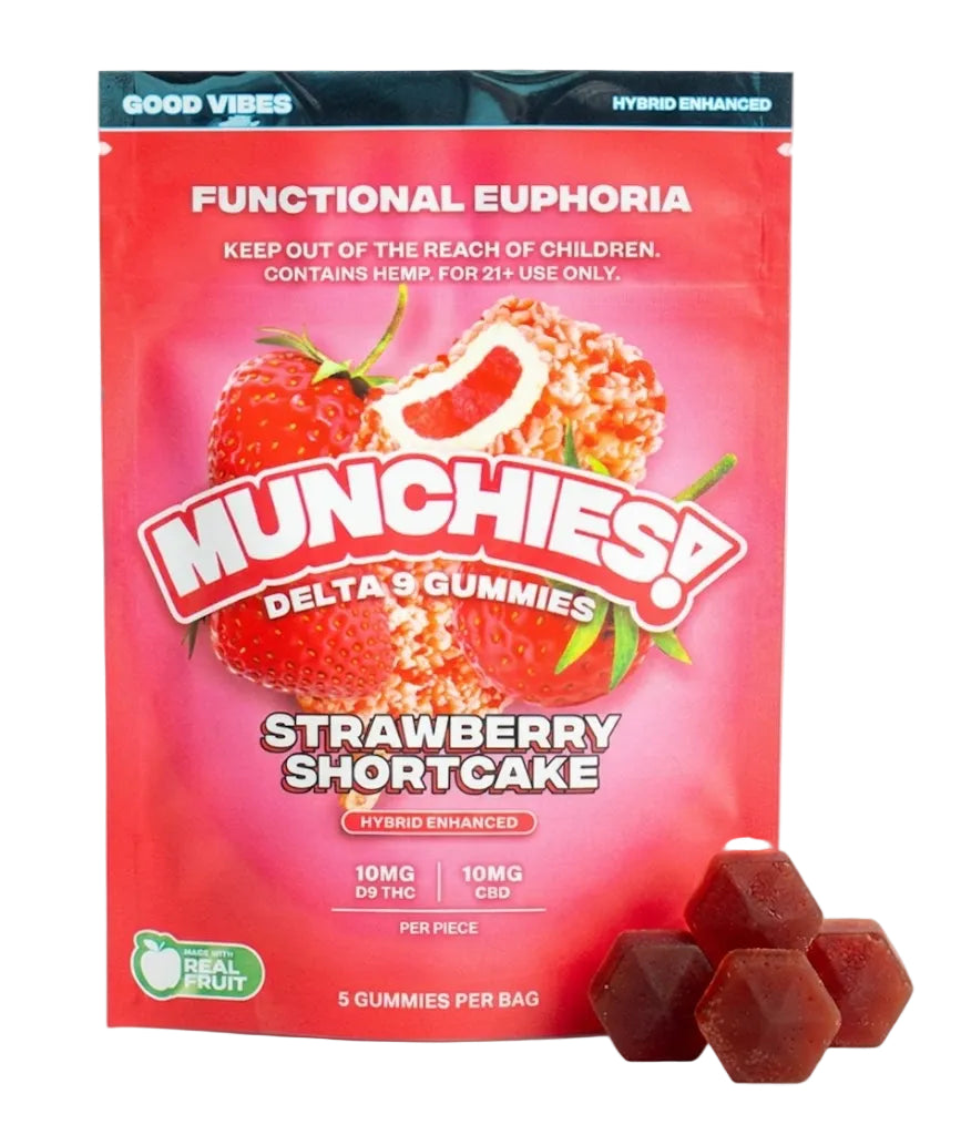 Delta Munchies | Gomitas Delta 9 THC 10 mg/pza + CBD 10 mg/pza | 5 o 20 piezas