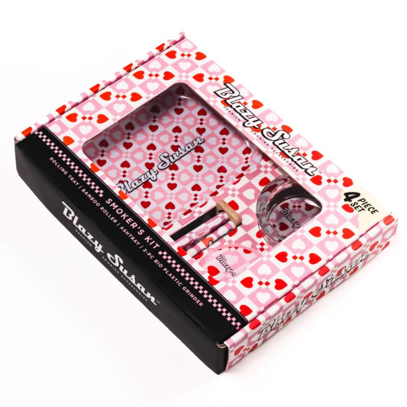 Blazy Susan | Kit de Charola + Bamboo Roller + Cenicero + Grinder | 1 pieza