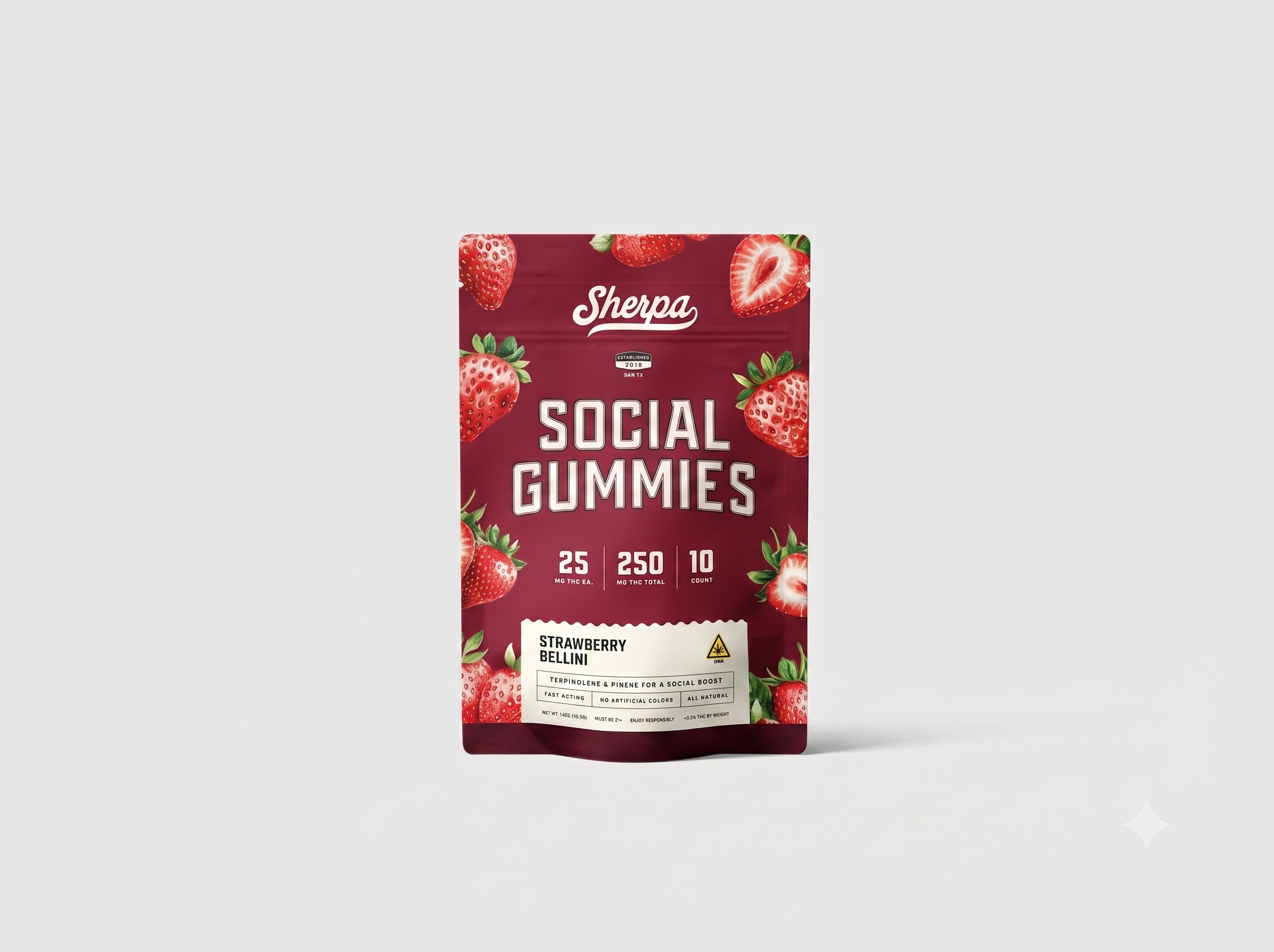 Sherpa | Gomitas THC 25 mg/pza | 10 piezas
