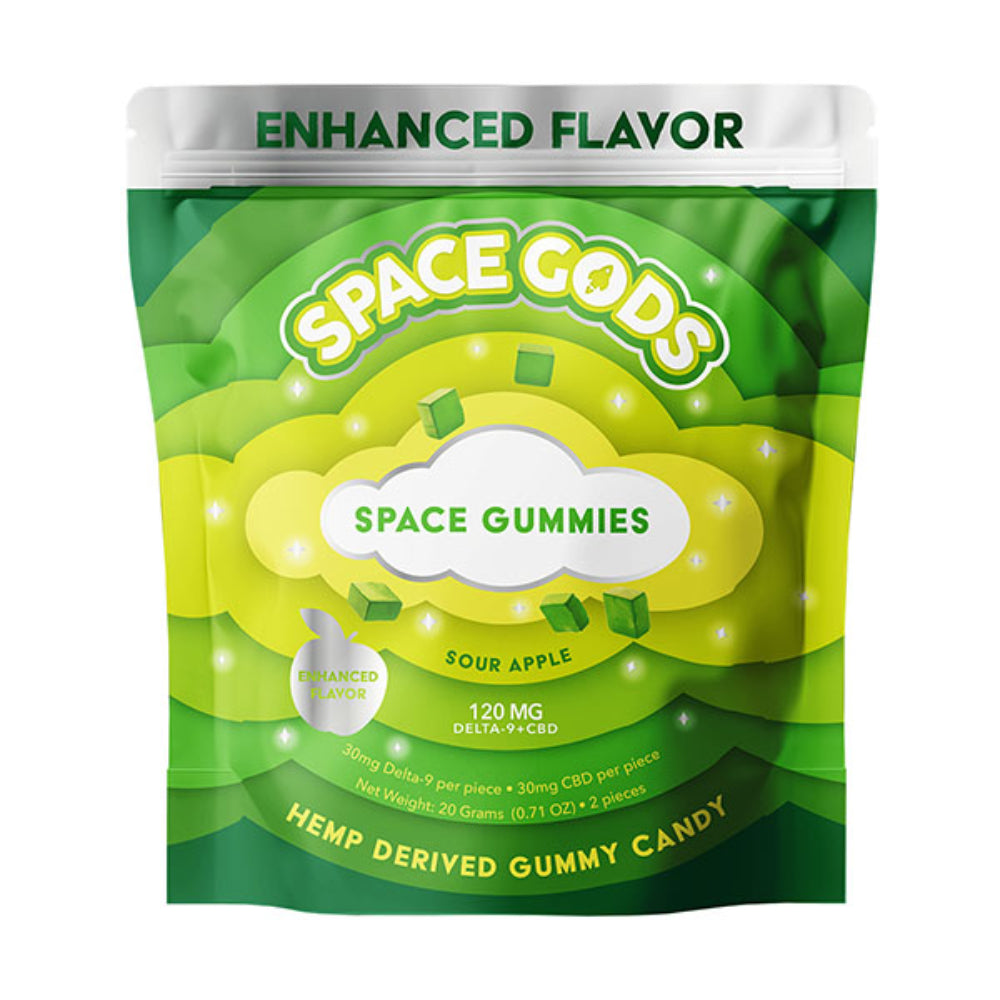 Space Gods | Gomitas Delta 9 THC 30 mg/pza + CBD 30 mg/pza | 2 o 15 piezas