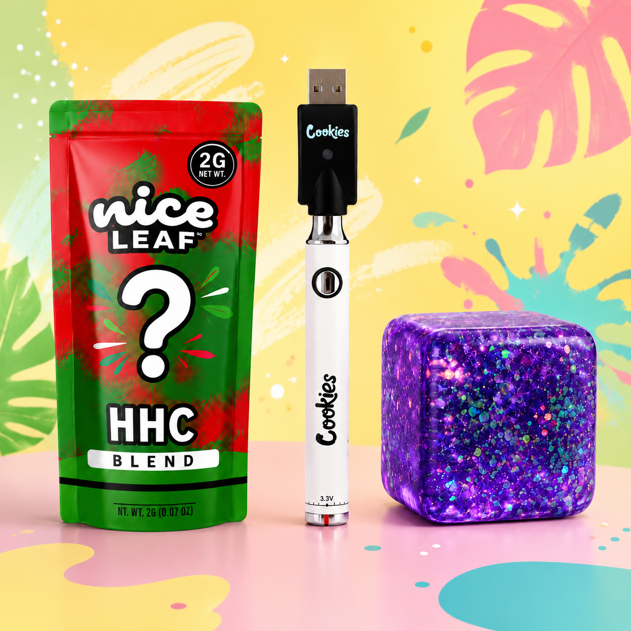 Stress Free Kit | Squeezy Toy + Cartucho de Wax Desechable HHC 2000 mg + Bateria  510 | 900 mAh
