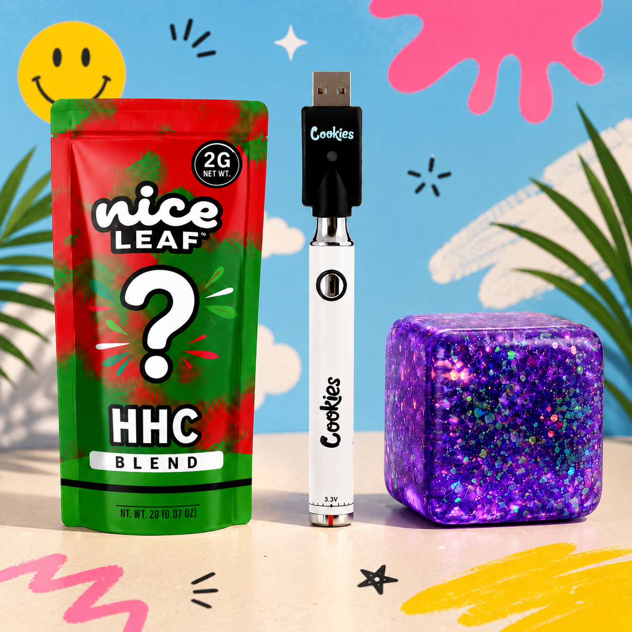 Stress Free Kit | Squeezy Toy + Cartucho de Wax Desechable HHC 2000 mg + Bateria  510 | 900 mAh