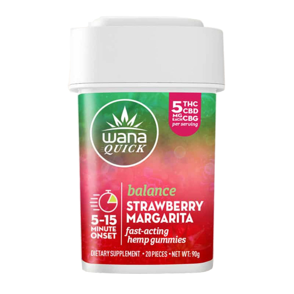 Wana | Gomitas Delta 9 THC 5 mg/pza + CBG 5 mg/pza | 10 piezas