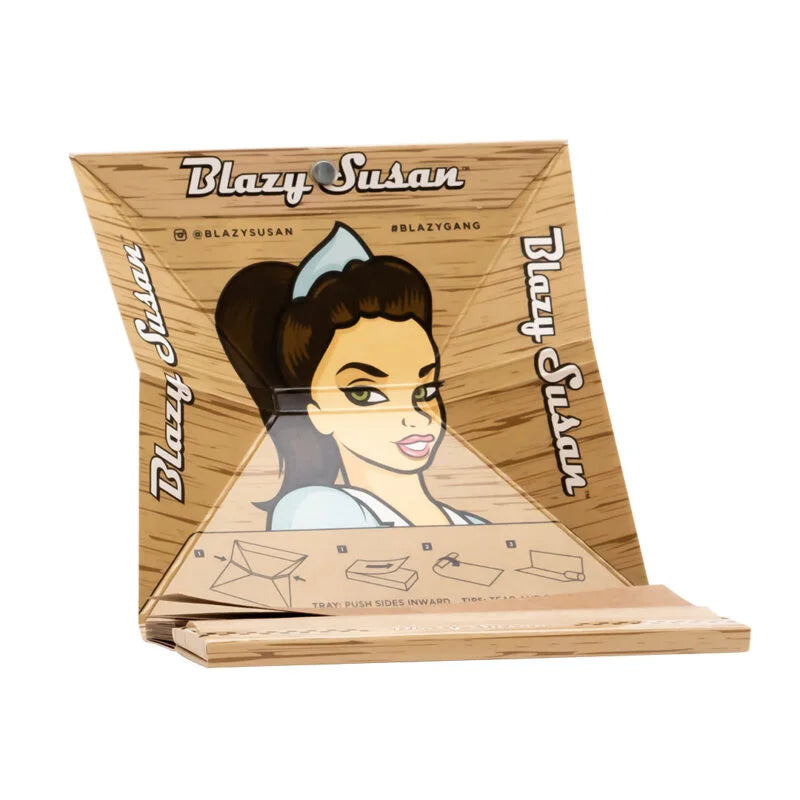 Blazy Susan | Deluxe Rolling Kit 32 Papeles 1 1/4 o King Size + Filtros + Charola Integrada | 1 pieza