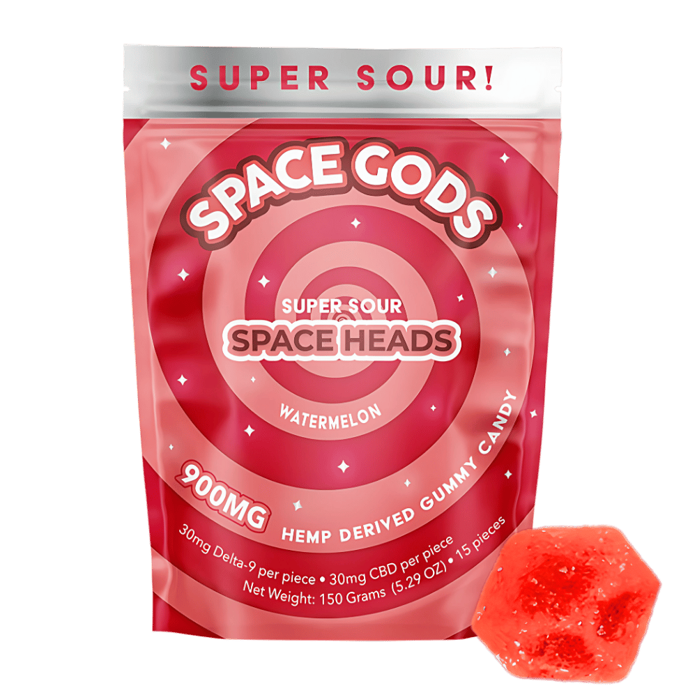 Space Gods | Super Sour Gomitas Delta 9 THC 30 mg/pza + CBD 30 mg/pza | 2 o 15 piezas
