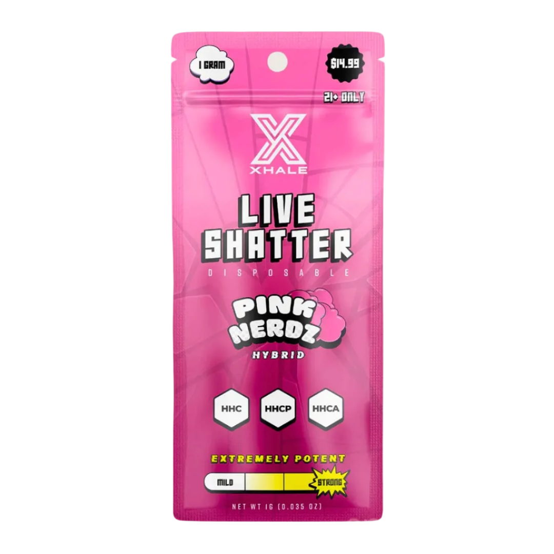 Xhale | Pluma de Wax Desechable Live Shatter HHC + HHC-P + HHC-A 1000 mg | 1 ml