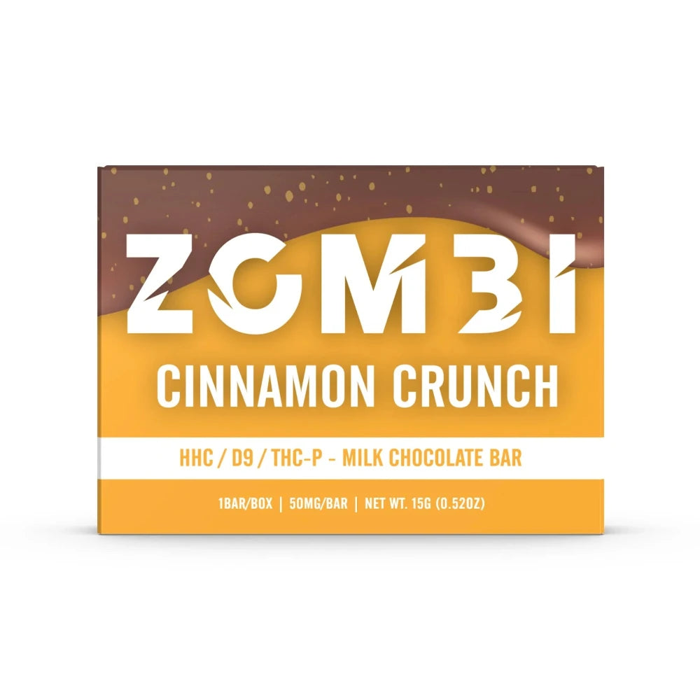 ZOMBI | Chocolates Delta 9 THC 10 mg/pza + HHC 40 mg/pza | 1 Pieza