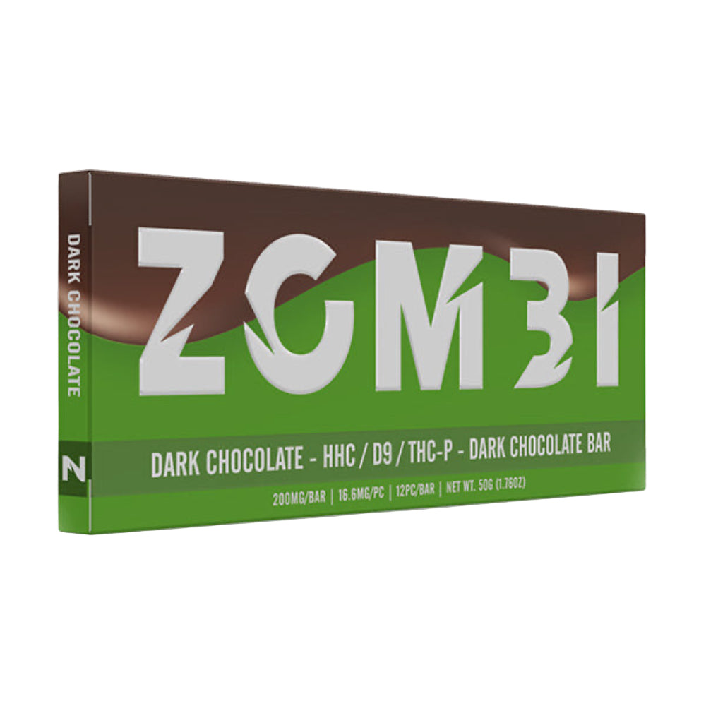 ZOMBI | Chocolate Delta 9 THC 50 mg/pza + HHC 150 mg/pza | 1 Pieza
