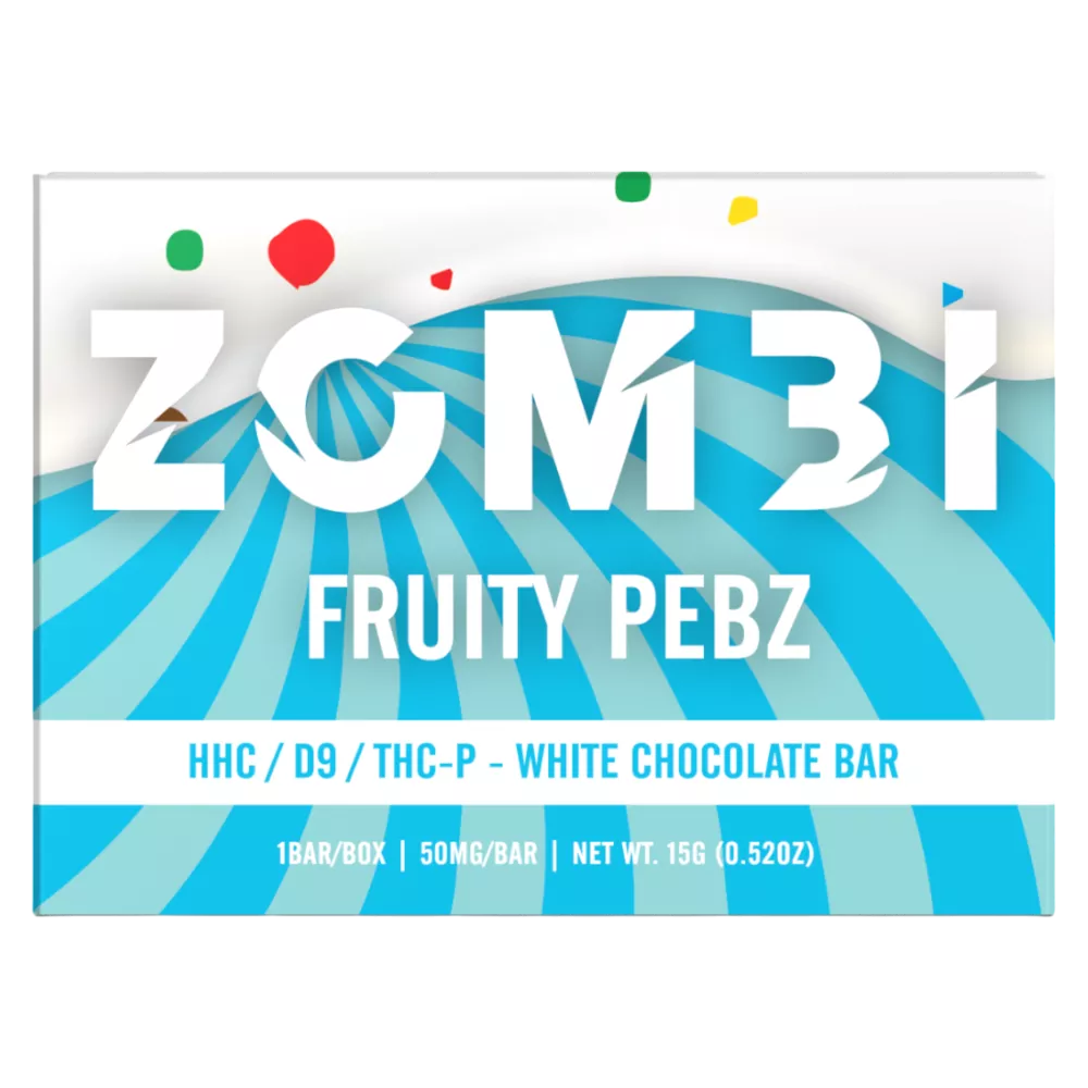 ZOMBI | Chocolates Delta 9 THC 10 mg/pza + HHC 40 mg/pza | 1 Pieza
